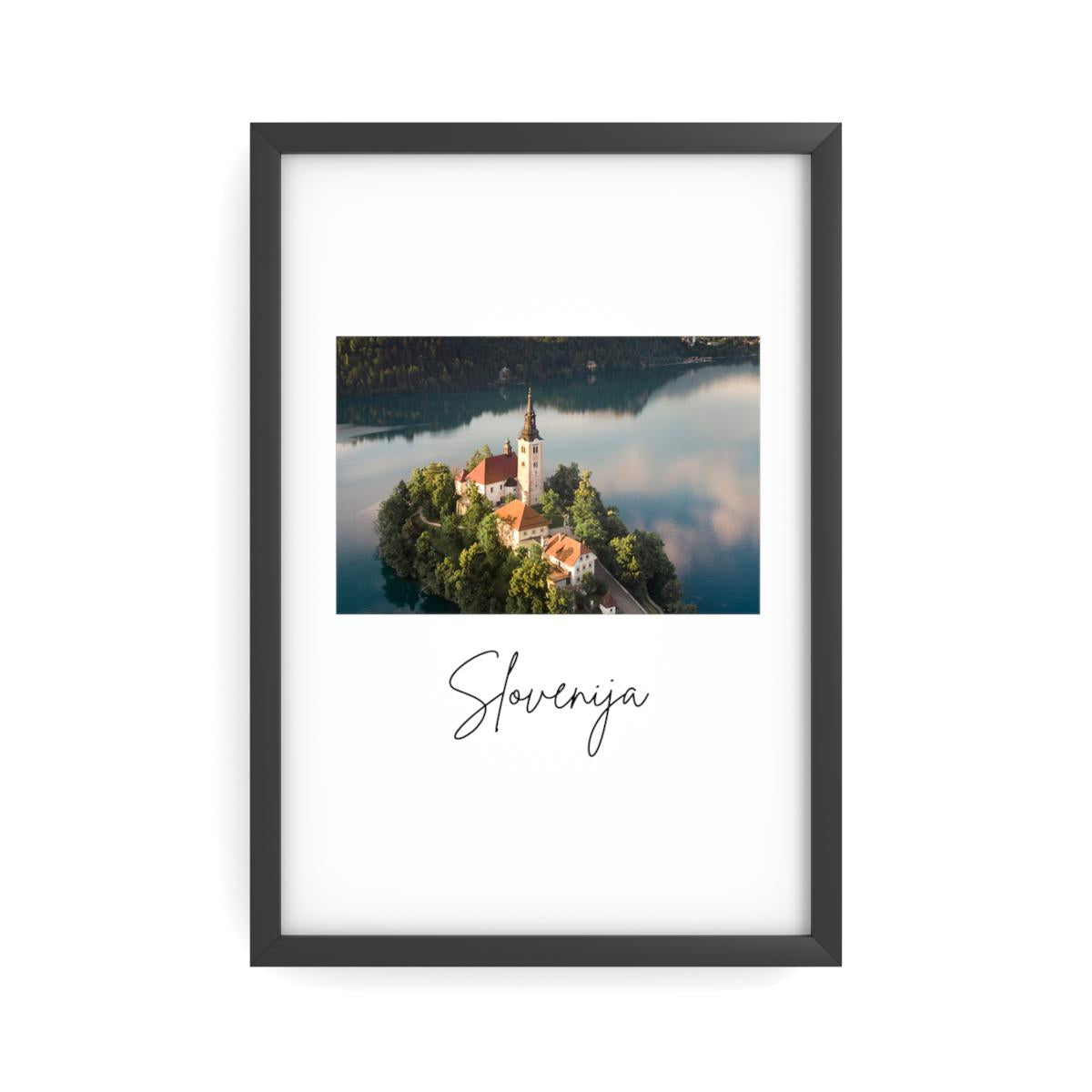 Slovenija Semimatte Poster - Slowenien Balkan Wandkunst | Slowenische Deko Premium