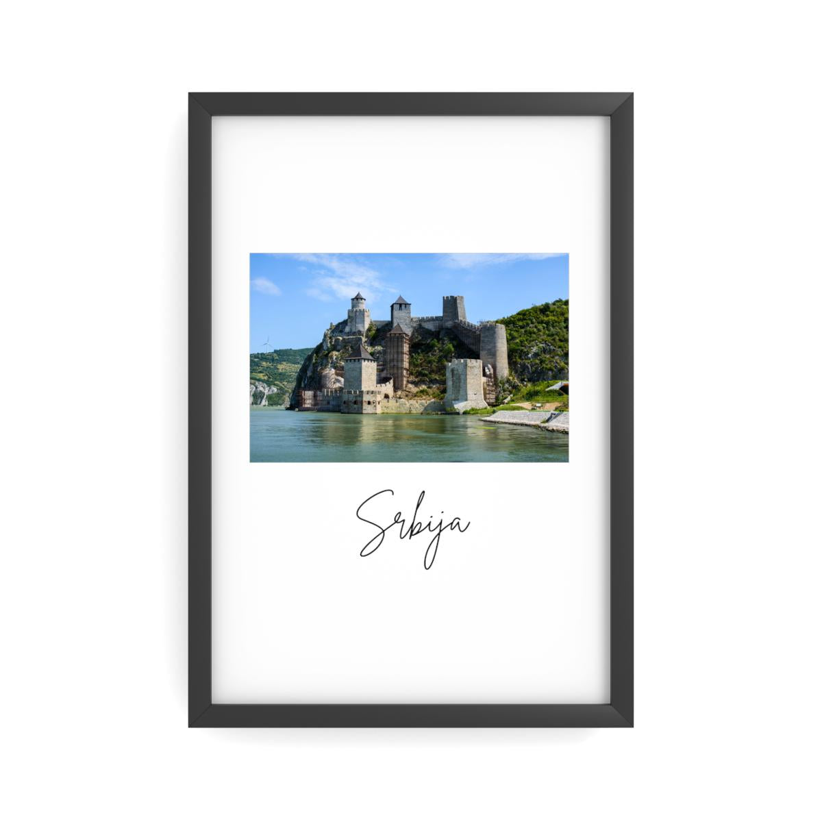 Srbija Semimatte Poster - Serbien Balkan Wandkunst | Serbische Deko Premium