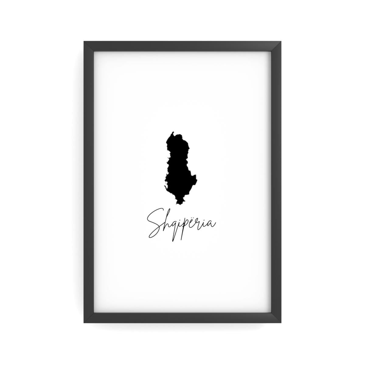 Shqipëria Semimatte Poster - Albanien Balkan Wandkunst | Albanische Deko