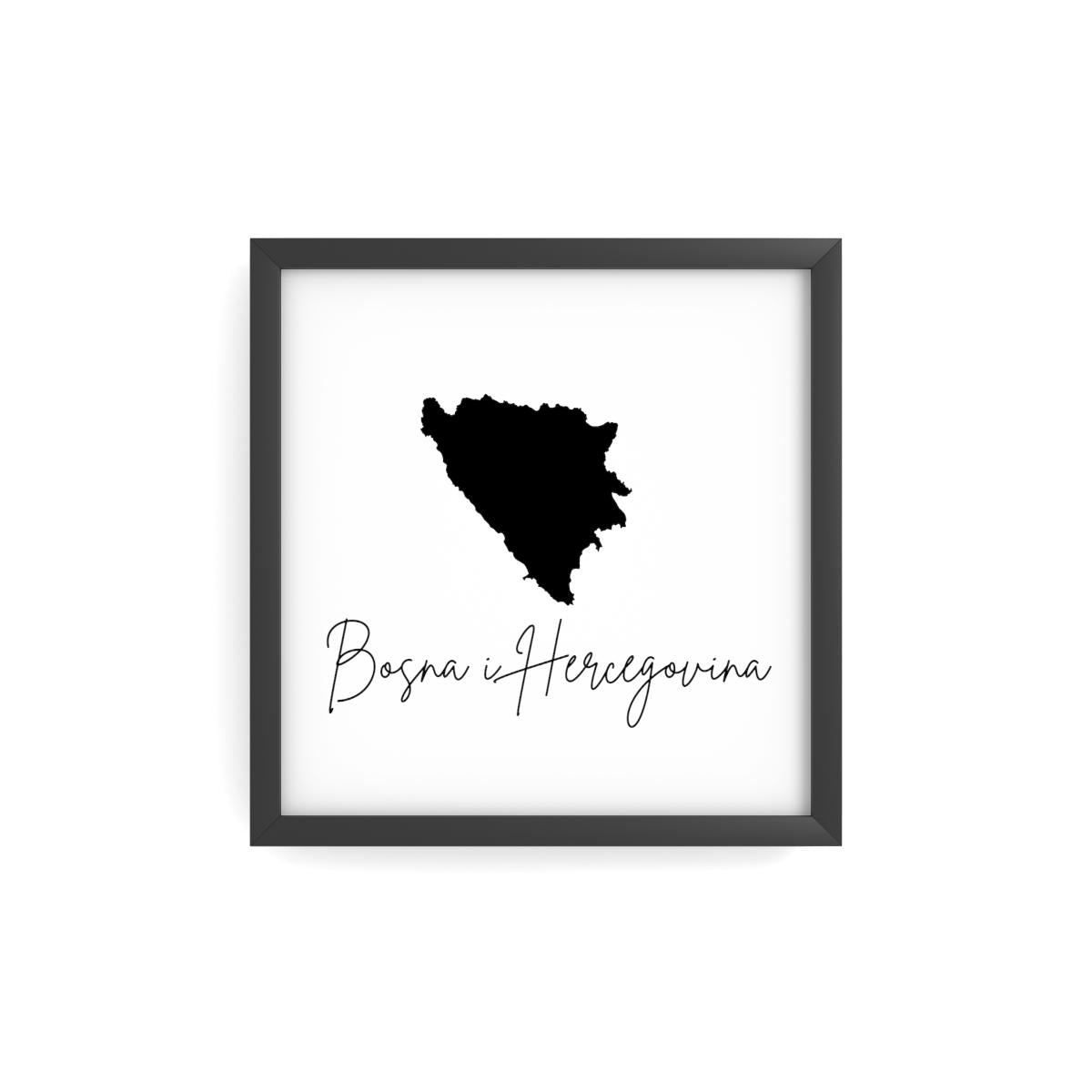 Bosna i Hercegovina Semimatte Poster - Bosnien Balkan Wandkunst | Bosnische Deko Premium