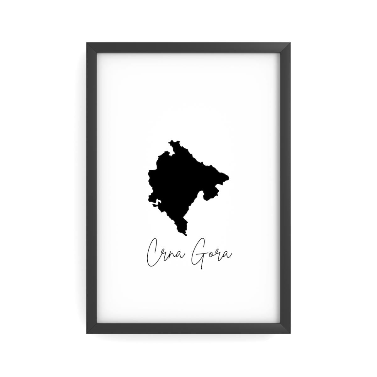 Crna Gora Semimatte Poster - Montenegro Balkan Wandkunst | Montenegrinische Deko