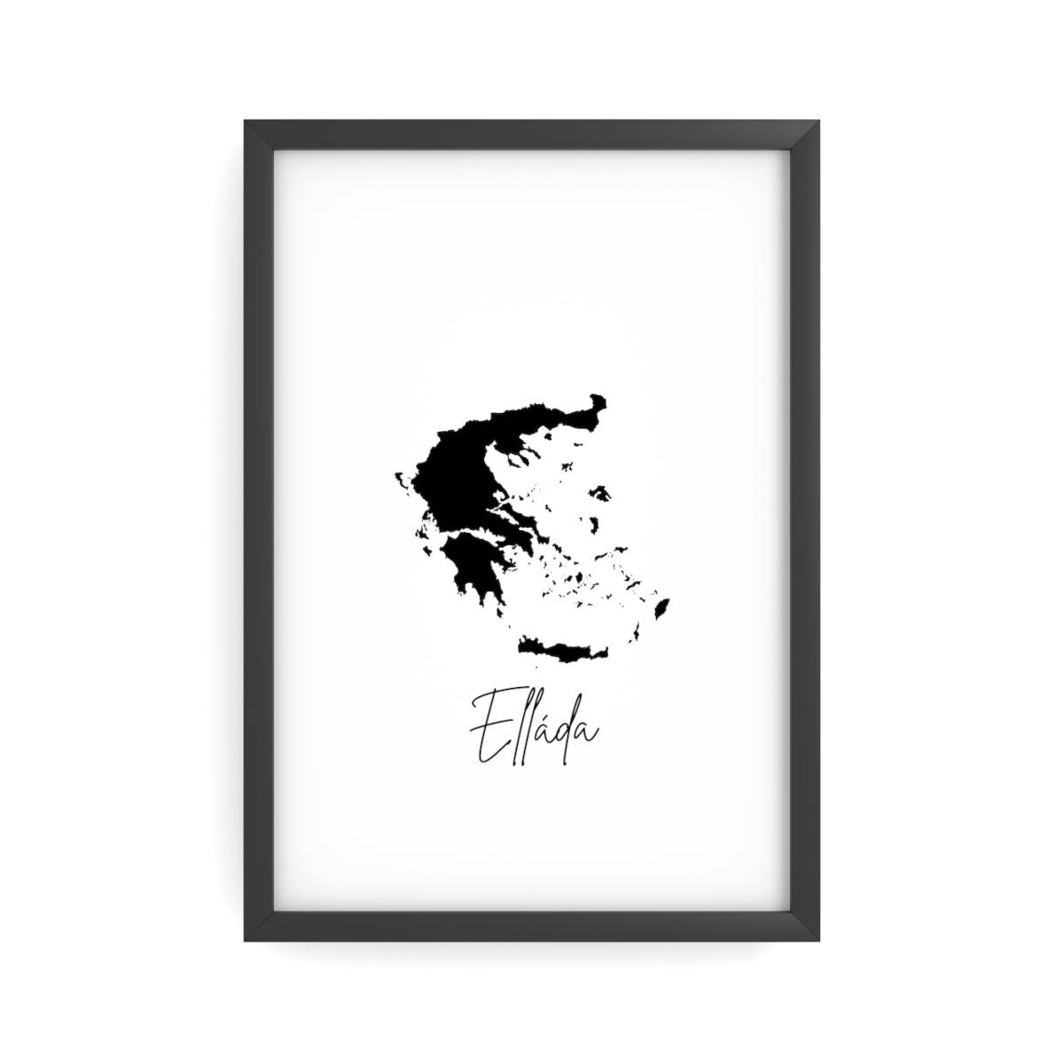 Elláda Semimatte Poster - Griechenland Balkan Wandkunst | Griechische Deko Premium