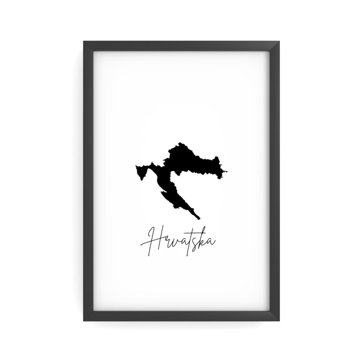 Hrvatska Semimatte Poster - Kroatien Balkan Wandkunst | Kroatische Deko Premium